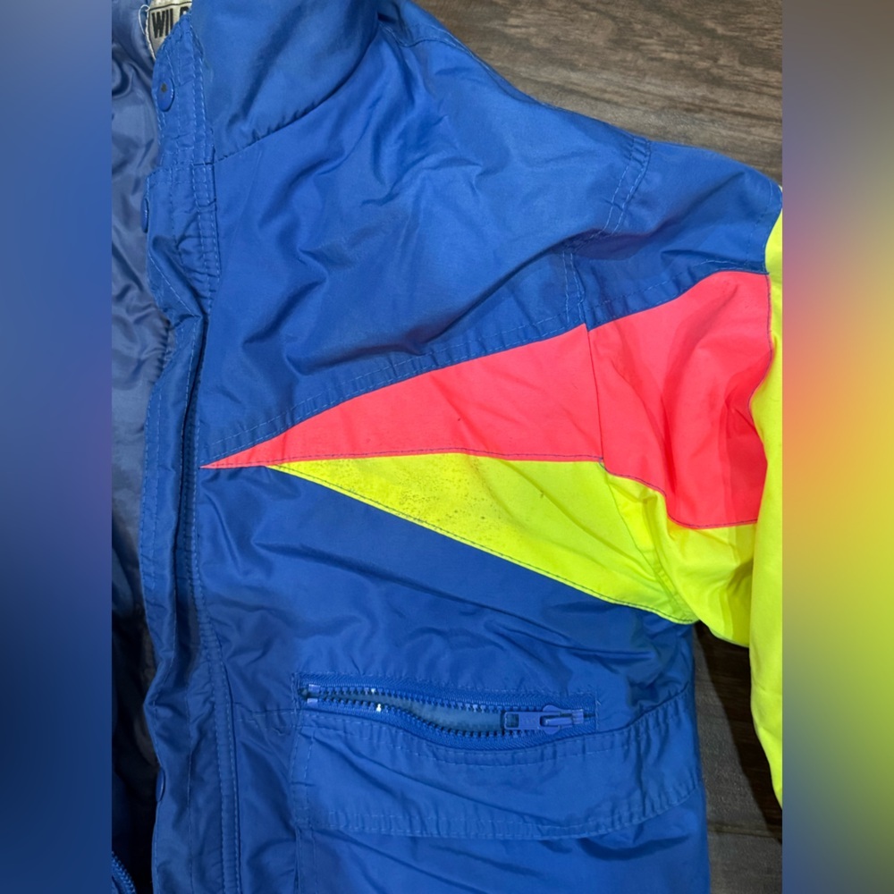 VTG Women's 80's Wild Thunder Nylon Ski Jacket Sz Large - Picture 6 of 10